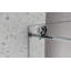 Une porte de douche fixe et une porte décalée sans cadre, grandes poulies 70 SM 304 SUS avec fonction de fermeture en douceur réglable, avec nettoyage facile et protection anti-déflagrante-121060054