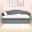 Lit de jour simple, lit de jour en bois avec couchette-636322450