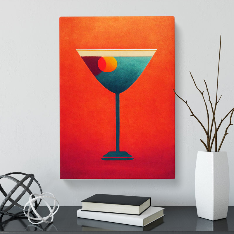 CAN-V0523-2261X Simple Cocktail - Wrapped Canvas Print, 50cm H x 35cm W x 3cm D