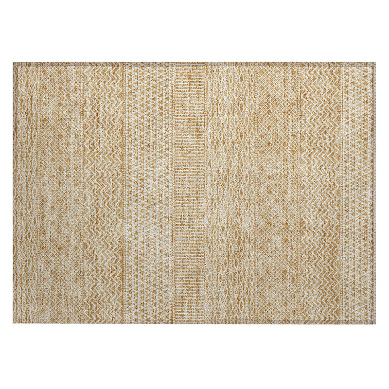 Tisdell Area Rug with Non-Slip Backing, Rectangle 1'8" x 2'6"