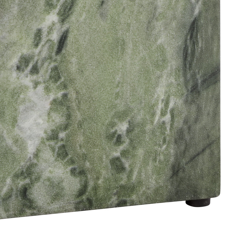 Aurielle Cube Accent Table, Green Marble