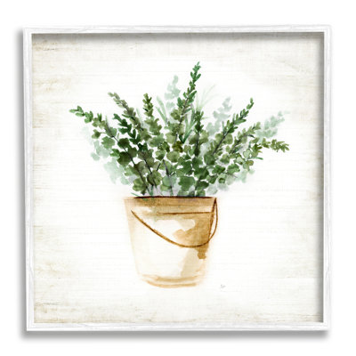 Bb-139-Eucalyptus en pot encadré sur bois par Nan