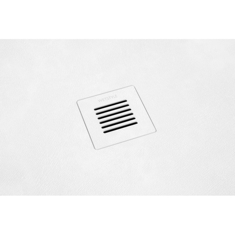 Base de douche l 66 po x P 32 po Feel, Blanc ardoise