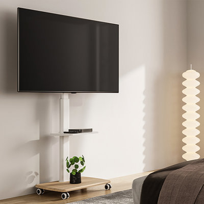Abbing Floor Stand for 32-70 inch TV, Height Adjustment by Symple Stuff
