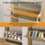 Rangement pour 20 paires de chaussures avec armoire à chaussures en rotin pour 4 tiroirs-360952668