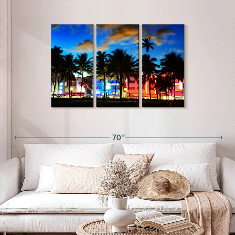 Sebbie Ocean Drive Florida, 28" H x 45" W