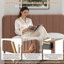Lit plateforme rembourré en velours amélioré avec tête de lit réglable, conception renforcée et silencieuse, aucun sommier tapissier requis, support de lattes en bois robuste, assemblage facile-612254657-623717986