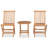 Millwood Pines 3 Piece Folding Patio Dining Set Solid Teak Wood-913443417