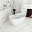 46'' Acrylic Freestanding Soaking Bathtub In Glossy White