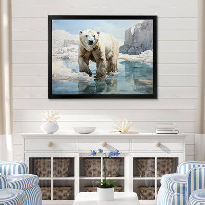 " White Teal Iceberg Pristine Solitude "