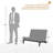 Polett Teak Wood Patio Outdoor Armless Lounge Chair-523763693-478877352