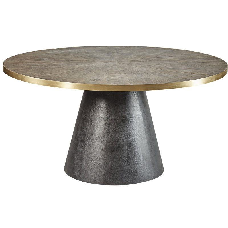 Midias Round Pine Wood Dining Table