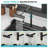30" Gunmetal Black Kitchen Sink Waterfall Sink - 30 X 19 X 9 Inch Multifunction Single Bowl 16 Gauge Stainless Steel Ledge Workstation Smart Digital Features Top Mount Kitchen Sinks-123477644