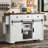 53.7" Farmhouse Kitchen Island With Power Outlet-1223142025