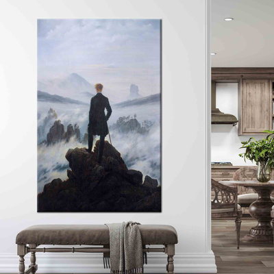 Art mural en toile Wanderer Above the Sea of Fog