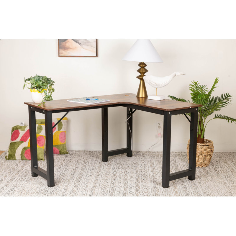 Bureau en L contemporain pour tâches multiples