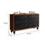 Coffre d'appoint en bois massif exquis simple.-107263809