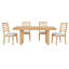 Ensemble de table de salle à manger extensible Farmhouse avec chaises rembourrées-55484450