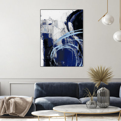 " Indigo Interlude I " by Ethan Harper Painting Print