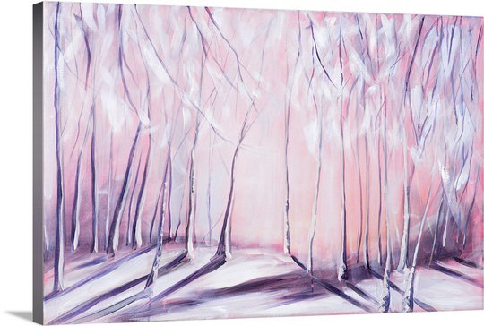 Sagefield «Lilac Forest» par Circle Art Group, reproduction d'art sur toile tendue, H 20 po x l 30 po x P 1,25 po