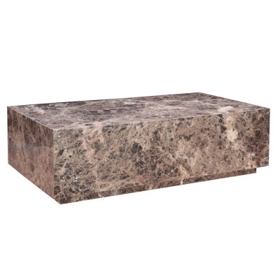 Table basse 50 "en marbre Emperador foncé Giza