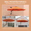 Outsunny 3 M Wall Mounted Garden Parasol Umbrella with Rotate-1103460353