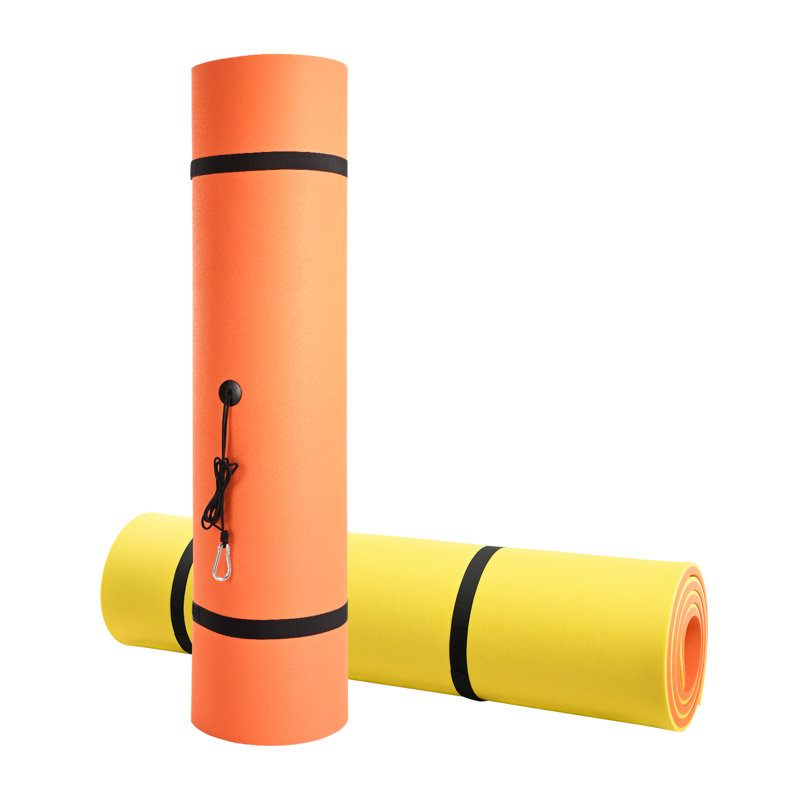 Large Orange and Yellow Tear-Resistant XPE Foam Floating Island