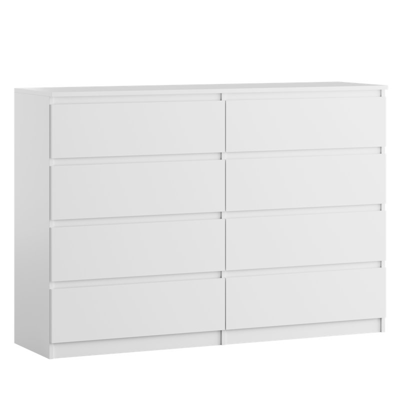 140cm W 8 - Drawer Chest of Drawers, Artisan Oak