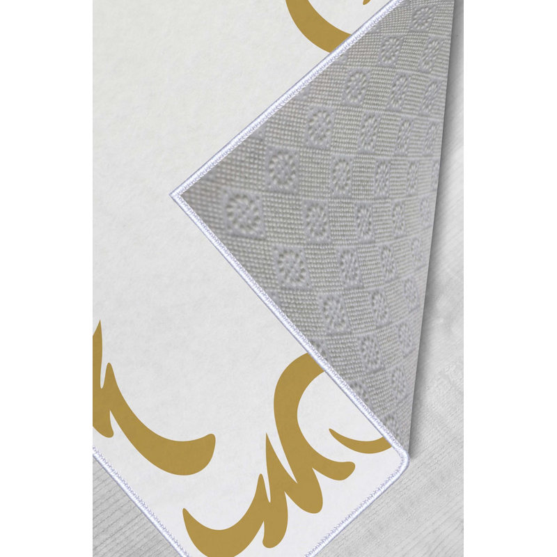 Premium Woven Carpet (23.6 x 39.4 inches), 100% Polyester, Antibacterial, Non-Slip PVC Underside | 8 mm Pile Height, 650 gr/m² | Machine Washable, 3D Digital Printing, Ideal for Home & Office Decor