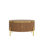 Modern Round Coffee Table with 2 large Drawers Storage Accent Table, Brown, 31.5"