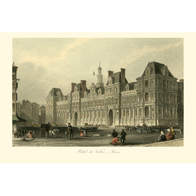 UA CH Hotel De Ville Paris 1 Piece Wrapped Canvas Wall Art