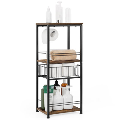 10.24'' W Metal Shelving Unit
