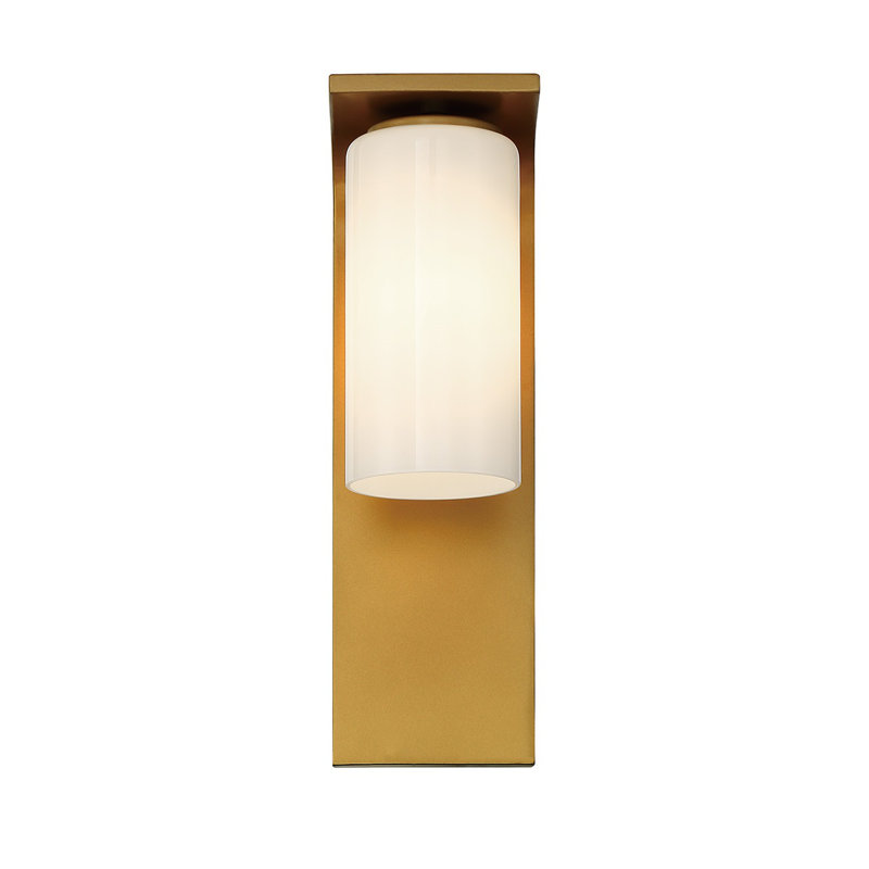 Colonne 1-Light Large Outdoor Lantern, Gold, 20" H x 6.25" W x 9.5" D