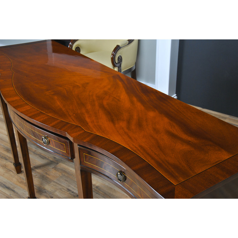 Niagara 72'' Mahogany Solid Wood Three Drawer Sideboard