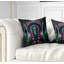 Strange Fractal Design on Black - coussin imprimé abstrait-29604304-29604308