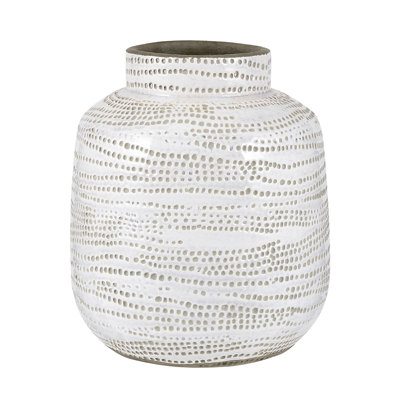 Wray White/Grey 20Cm Stoneware Table Vase
