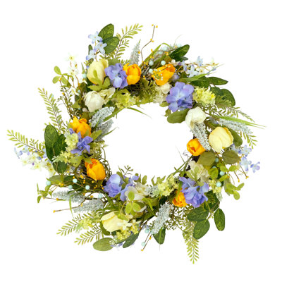 Faux Pine Polyester 24'' Wreath