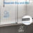 66"-72"  W X 76"  H Single Sliding Frameless Shower Door with 5/16"(8mm) Tempered Clear Glass-119190563