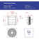 iLIVING ILG8SF16VC 16" Shutter Exhaust Fan with Wireless Smart Remote Controlled Thermostat and Humidity, Variable Speed Wall Mounted Attic Vent Fan, Chicken Coop Ventilation, 1200 CFM, 1800 SQF Coverage Area