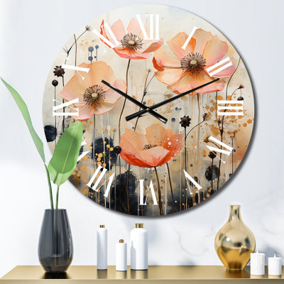 Horloge murale en métal