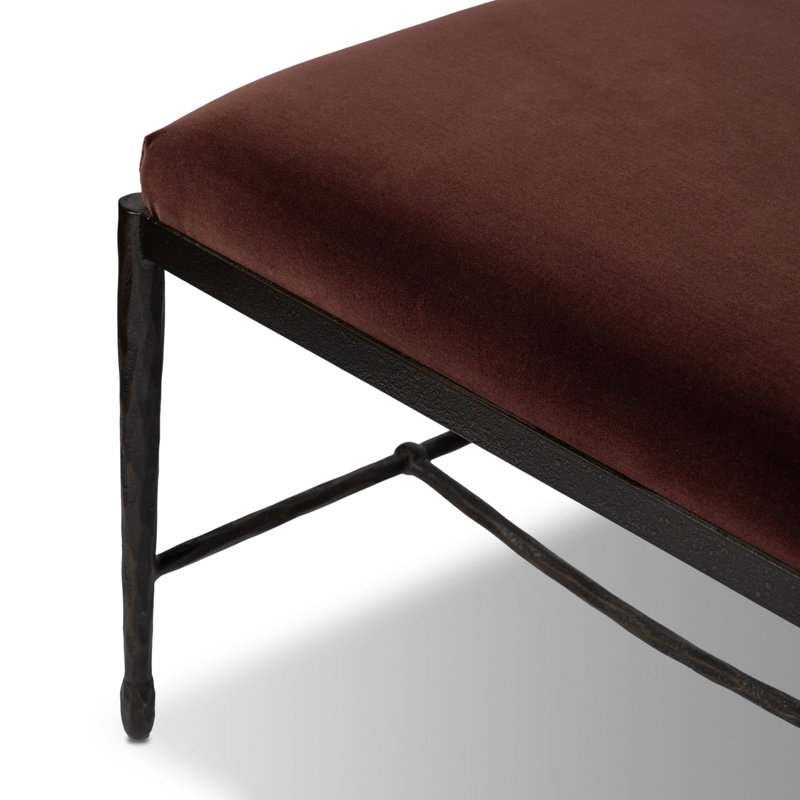 Banc rembourré en polyester Dartmoor, Prune de Surrey