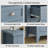 Coastal Blue 6-Drawer Dresser with Silver Shell Handles & Spacious Bedroom Storage