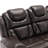 Home Theater Seating Manual Recliner Chair With Center Console And LED Light Strip For Living Room-99046990
