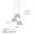 Modern Shiny Gold Chandelier, 24.4 x 24.4 x 47.6 inches | Metal Body, Adjustable Height, 90 cm Cable | 3 x E27 Socket (Max 40W) | Glamorous Design for Dining Room & Living Spaces, IP20 Rated