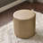 18" Wide Faux Leather Round Upholstered Ottoman-1900555073
