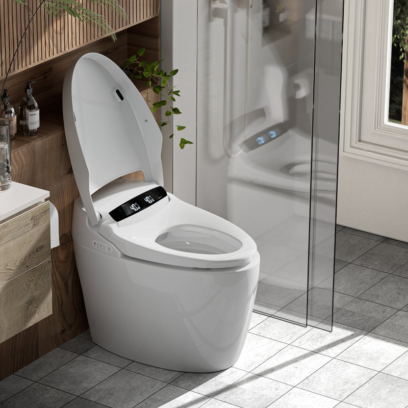 Advanced Tankless Elongated Bidet Toilet with Auto Flush and Remote Control