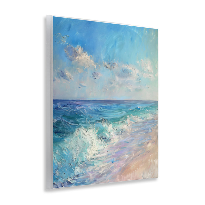 "Soft Ocean Beach", art mural par LSR Design Studio