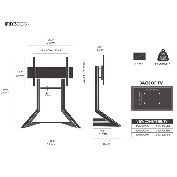 Dimensions du produit