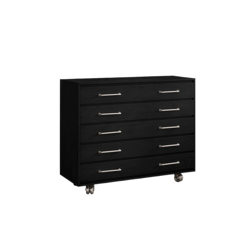 Une commode de style rétro portable, Noir