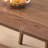 Solid wood table with simple rounded corners-106483567